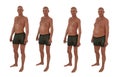 Male body shape diversity