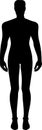 male body silhouette Royalty Free Stock Photo