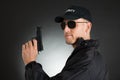 Male Bodyguard With Gun Royalty Free Stock Photo