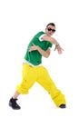 Male breakdancer dancing Royalty Free Stock Photo