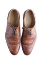 Male brogue shoes Royalty Free Stock Photo