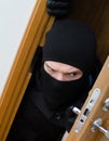 Male burglar in mask Royalty Free Stock Photo