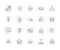 Male business outline icons collection. Males, Business, Entrepreneurs, Executives, Managers, Professionals, Leaders