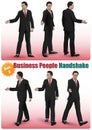 Male Business People Handshake Set 2