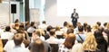 Male business speaker giving a talk at business conference event. Royalty Free Stock Photo