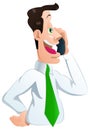 male businessman calling