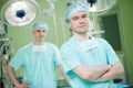 Male cardiac surgeon at child cardiosurgery operating room Royalty Free Stock Photo