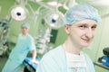 Male cardiac surgeon at child cardiosurgery operating room Royalty Free Stock Photo