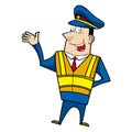 Male cartoon police officer