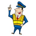 Male cartoon police officer Royalty Free Stock Photo
