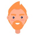 Redhead Male Character Avatar Userpic Illustration