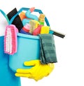 Male cleaning service Royalty Free Stock Photo
