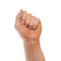 Male clenched fist Royalty Free Stock Photo