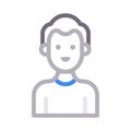 Male colour line vector icon Royalty Free Stock Photo