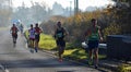 Male Competitors running in the St Neots half marathon.