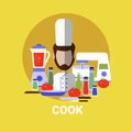 Male Cook Cooking Meal Profile Avatar Icon