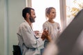 Male doctor examining a child patient in a hospital Royalty Free Stock Photo