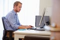 Male Doctor In Office Working At Computer Royalty Free Stock Photo