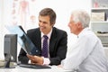 Male doctor with senior patient Royalty Free Stock Photo