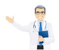 Male doctor set Royalty Free Stock Photo