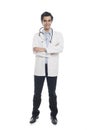 Male doctor smiling Royalty Free Stock Photo