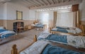 Male dormitory bedroom inside Victorian Workhouse in Southwell, Nottinghamshire, UK