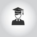 Male education study icon