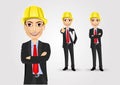 Male engineer with crossed arms Royalty Free Stock Photo