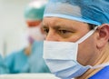 Male  experienced surgeon in operation room Royalty Free Stock Photo