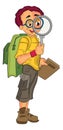 Male Explorer, illustration