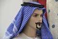 Male fashion plate with arabian kufiya