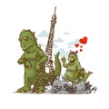 Male and female dino to date in Paris