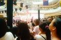 Shenzhen, China: male and female fans are waiting to watch Hongkong actress Myolie Wu D.