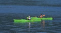 Male and Female Kayakers Royalty Free Stock Photo