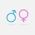 Male and female sexual orientation icon