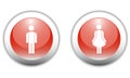 Male & Female Sign Icons