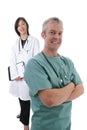 Male/female Surgeon/Doctor team Royalty Free Stock Photo