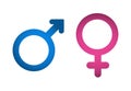 Male and female symbol set . Man and wooman. Boy and girl