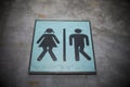 Male and female toilet signs