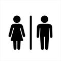 Male and female user avatar. Man and woman symbol. Royalty Free Stock Photo