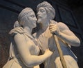 Male and female white statue at Kunsthistorisches Museum