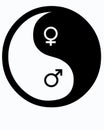 Male and Female Yin Yang Royalty Free Stock Photo