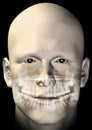 Male figure dental scan