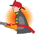 Male firefighter