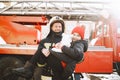 Male firefighter rescued a child and a toy