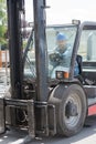 male forklift driver at work Royalty Free Stock Photo