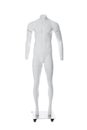 Male ghost headless mannequin with removable pieces isolated on white