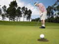 Male Golfer Playing Golf Royalty Free Stock Photo