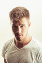 Male grooming and barber. facial emotions. man. Beard and facial care. Fashion portrait of man. fashion man with