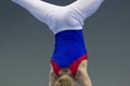 Male gymnasts performing elements at the championship